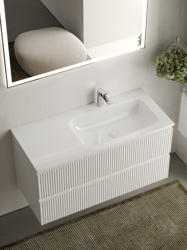 Тумба под раковину Sancos SNOB R SNR100RW 99,5х44,5х50 настенная - фото 5